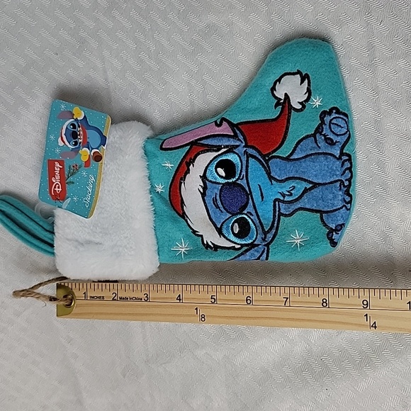 Disney Stitch Christmas Stocking 8x5in - Picture 5 of 6